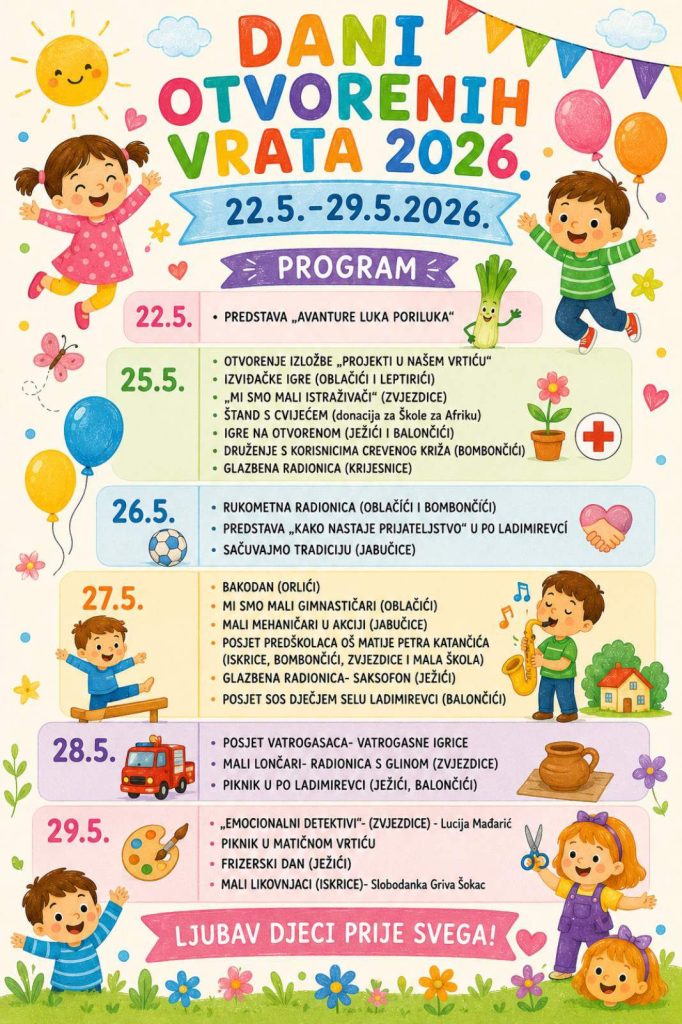 Dani otvorenih vrata (22.5. – 29.5.2026.)