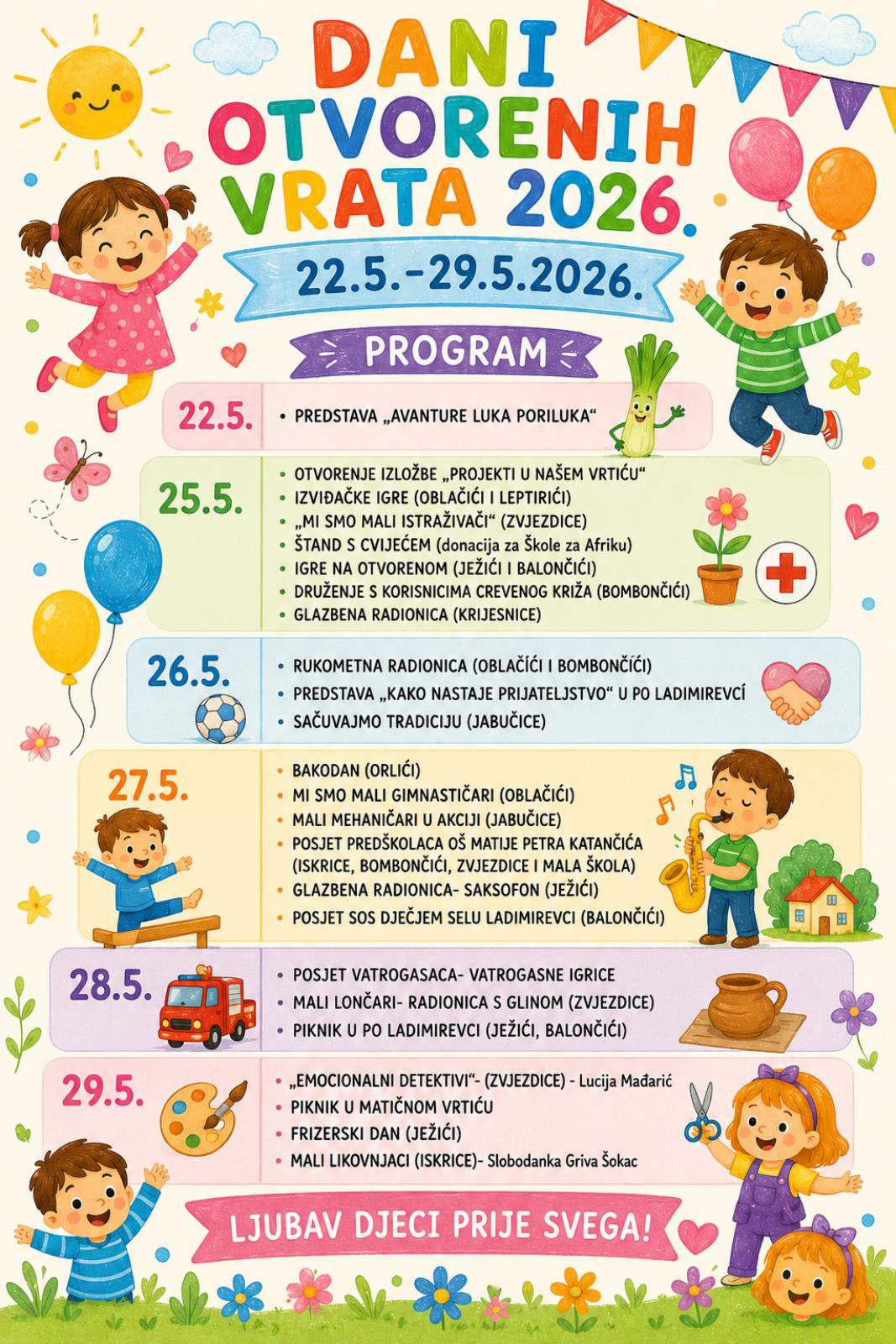 Dani otvorenih vrata (22.5. – 29.5.2026.)